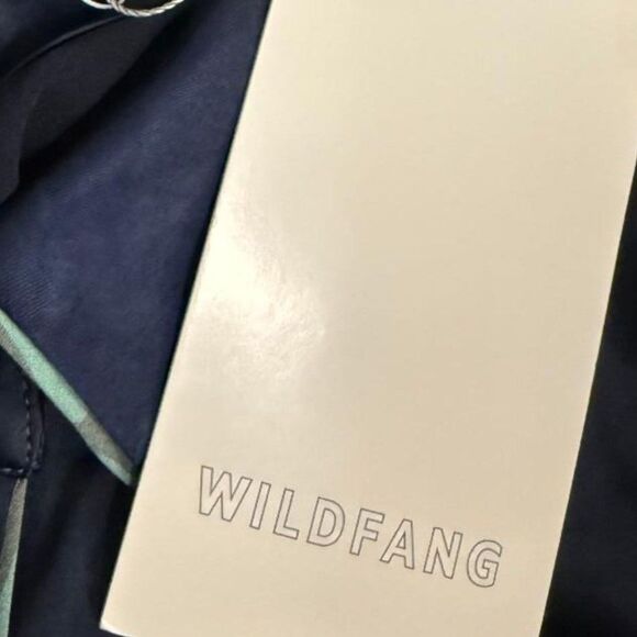 WILDFANG The Empower Satin Shirt Shift Dress Navy Blue, NWT! Size XL - Picture 6 of 9